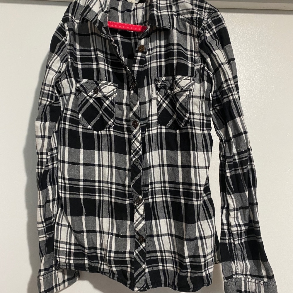 H&M girls button down shirt GUC size 10-11years